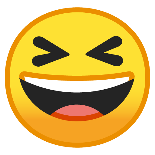 Grinning Squinting Face, the previous design