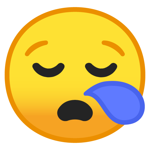 Rosto Sonolento as drawn by Google in Android 10.0