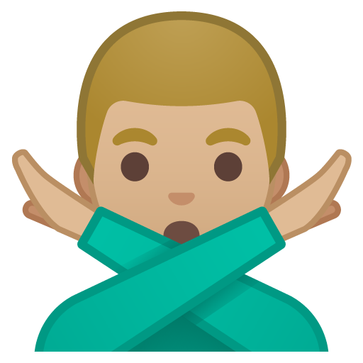 Man Gesturing NO: Medium-Light Skin Tone, the previous design