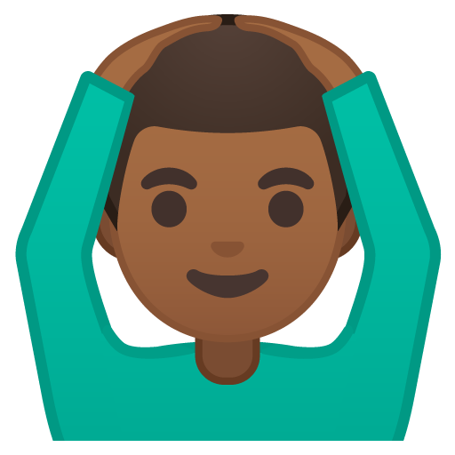 Man Gesturing OK: Medium-Dark Skin Tone, the previous design