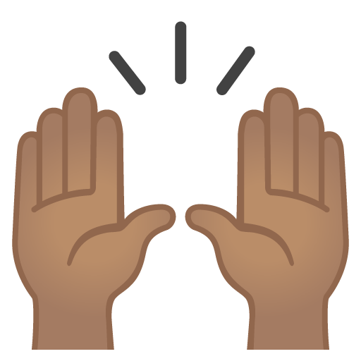 Raising Hands: Medium Skin Tone, the design in this release