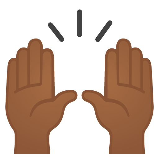 Raising Hands: Medium-Dark Skin Tone, the design in this release