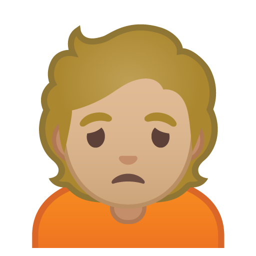 Person Frowning: Medium-Light Skin Tone, the design in this release