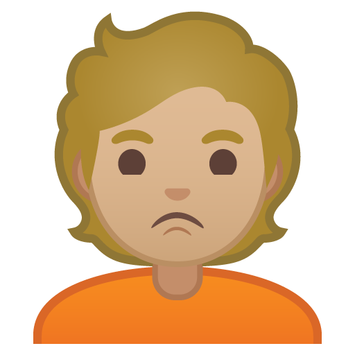Person Pouting: Medium-Light Skin Tone, the design in this release