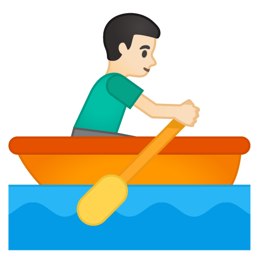 Man Rowing Boat: Light Skin Tone, the design in this release