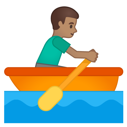 Man Rowing Boat: Medium Skin Tone, the design in this release