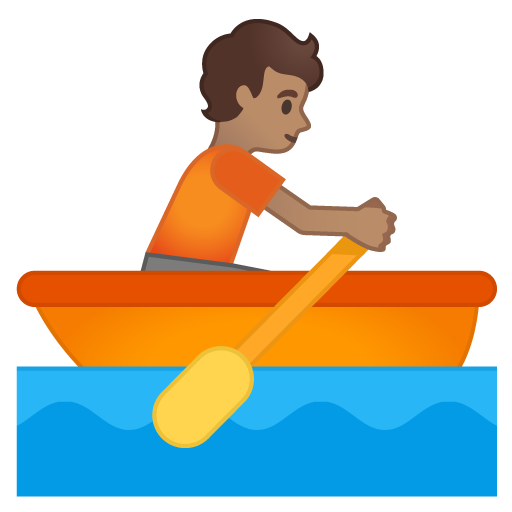 Person Rowing Boat: Medium Skin Tone, the design in this release