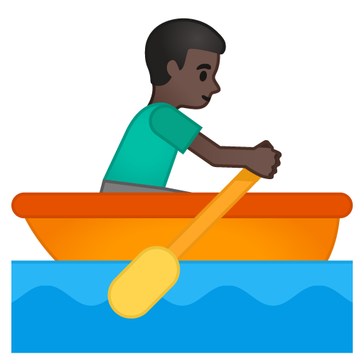 Man Rowing Boat: Dark Skin Tone, the design in this release