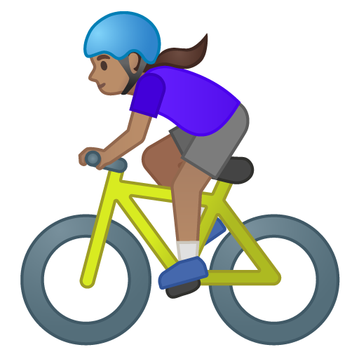 Woman Biking: Medium Skin Tone, the design in this release