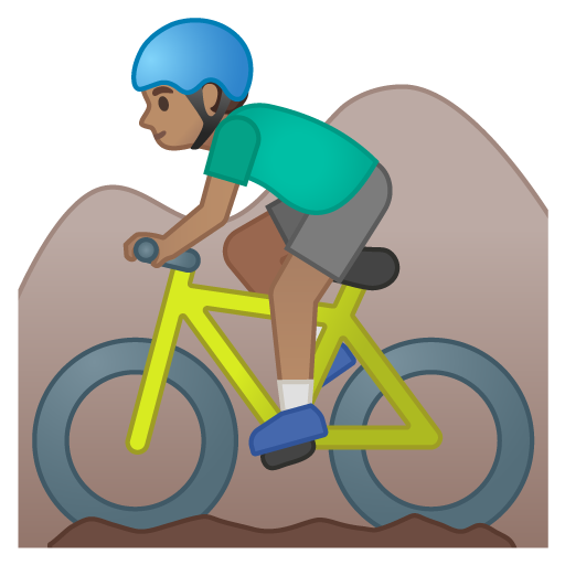 Man Mountain Biking: Medium Skin Tone, the design in this release