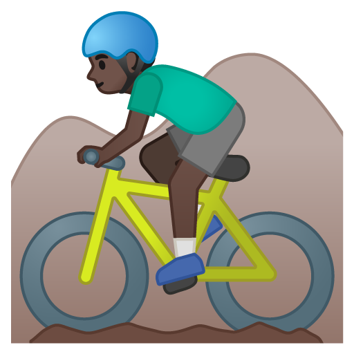 Man Mountain Biking: Dark Skin Tone, the design in this release