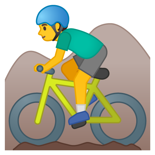 Man Mountain Biking, the design in this release