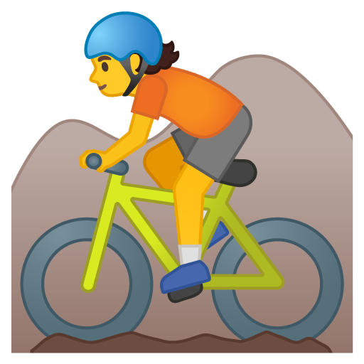 Person Mountain Biking, the design in this release