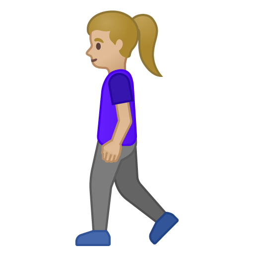 Woman Walking: Medium-Light Skin Tone, the design in this release