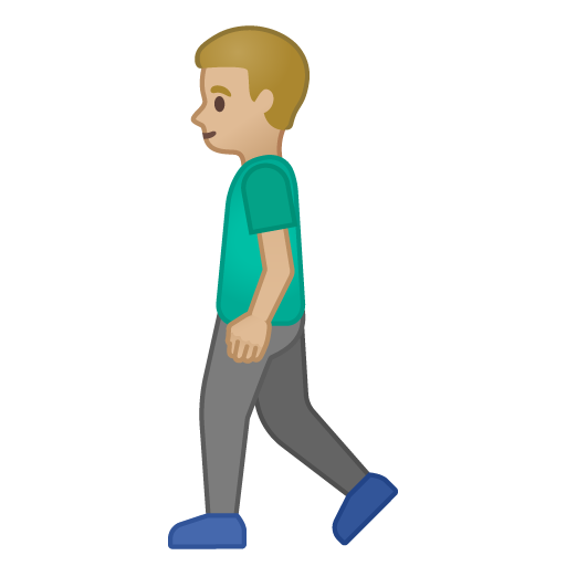 Man Walking: Medium-Light Skin Tone, the design in this release