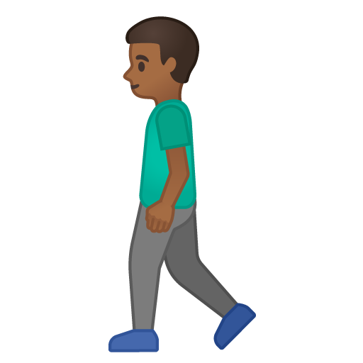Man Walking: Medium-Dark Skin Tone, the design in this release