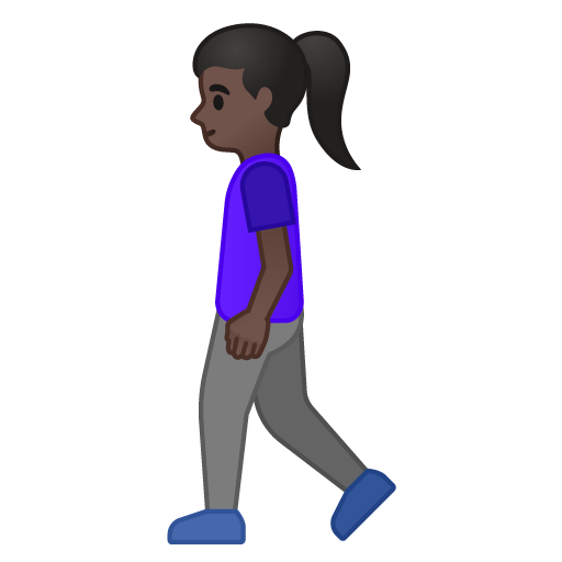 Woman Walking: Dark Skin Tone, the design in this release