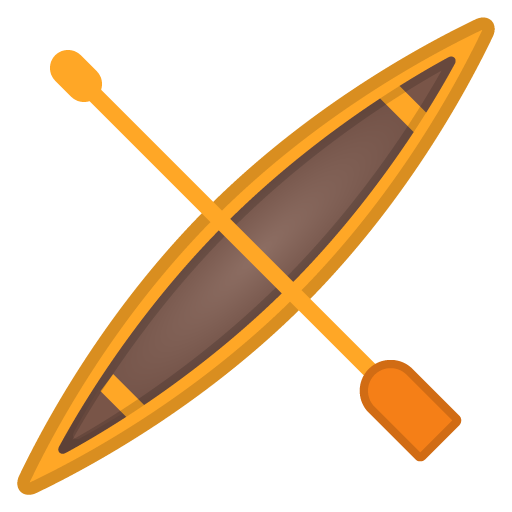 Canoe as drawn by Google in Android 10.0
