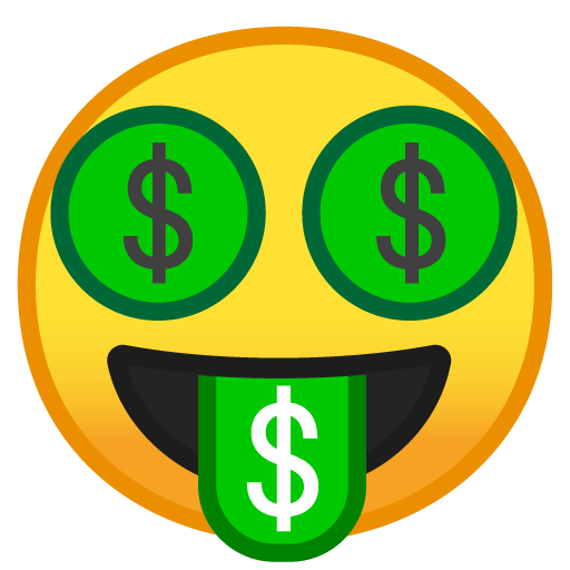 Money-Mouth Face, the previous design