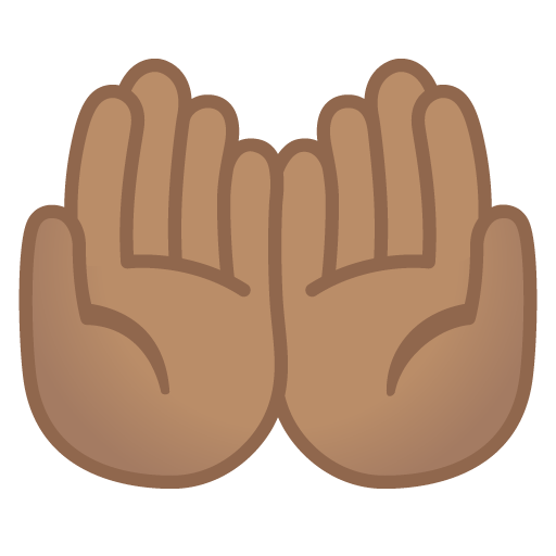 Palms up Together: Medium Skin Tone, the design in this release