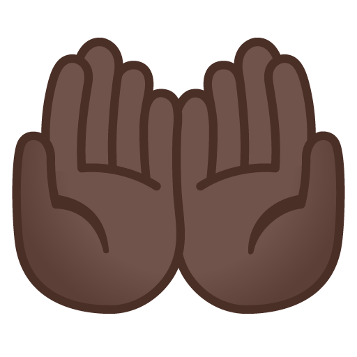 Palms up Together: Dark Skin Tone, the design in this release
