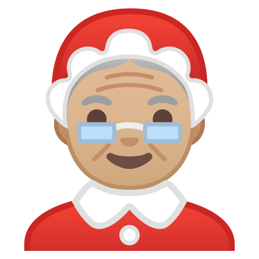 Mrs. Claus: Medium-Light Skin Tone, the design in this release