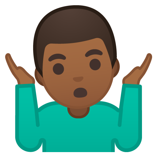 Man Shrugging: Medium-Dark Skin Tone, the previous design