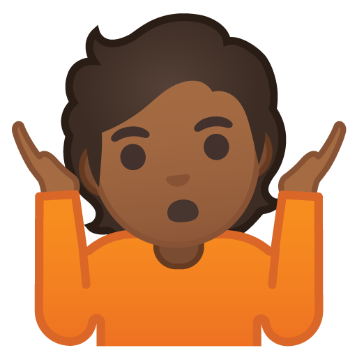 Person Shrugging: Medium-Dark Skin Tone, the design in this release