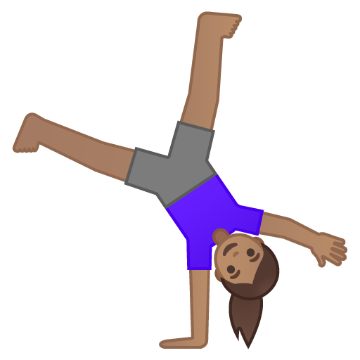 Woman Cartwheeling: Medium Skin Tone, the design in this release