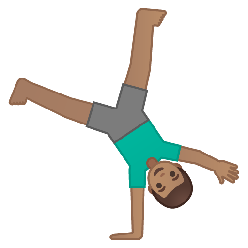 Man Cartwheeling: Medium Skin Tone, the design in this release