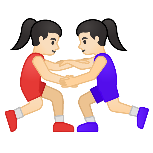 Women Wrestling: Light Skin Tone, the design in this release