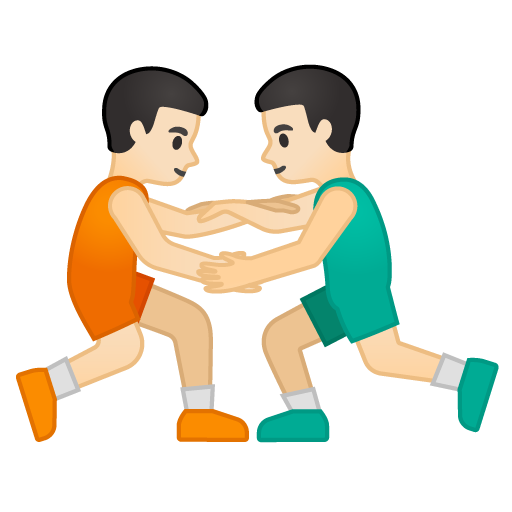 Men Wrestling: Light Skin Tone, the design in this release