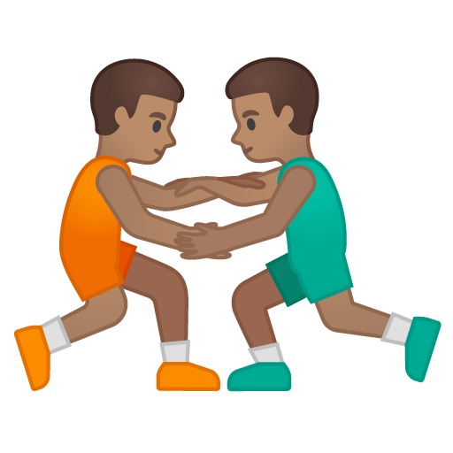 Men Wrestling: Medium Skin Tone, the design in this release