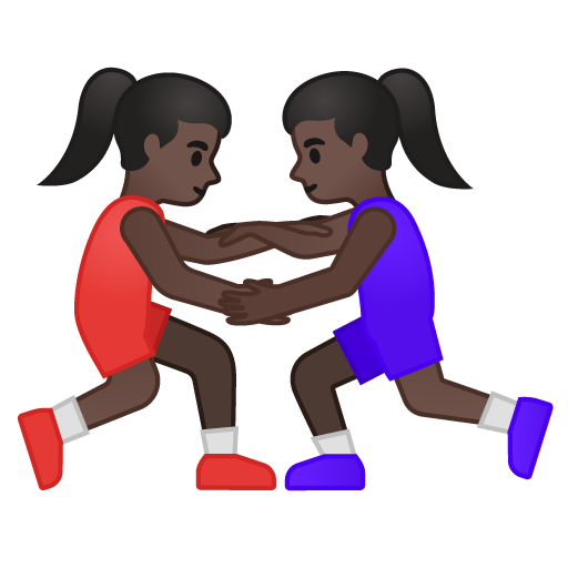 Women Wrestling: Dark Skin Tone, the design in this release