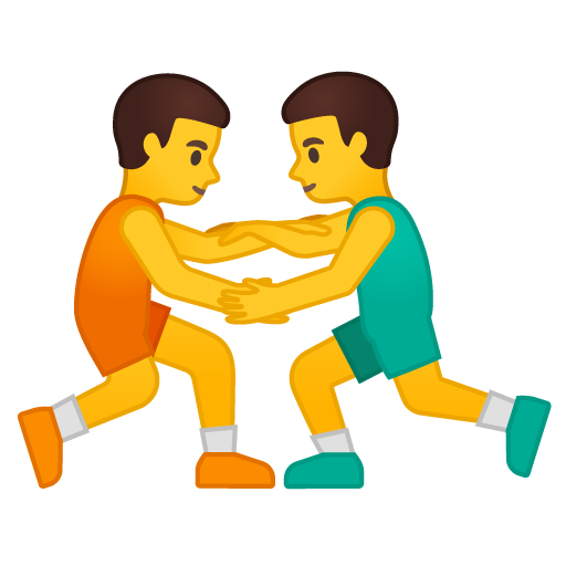 Men Wrestling, the design in this release