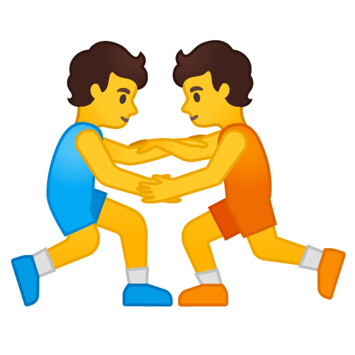 People Wrestling, the design in this release