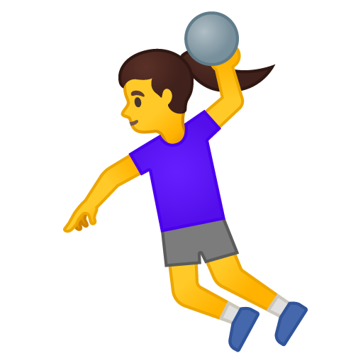 Woman Playing Handball, the design in this release