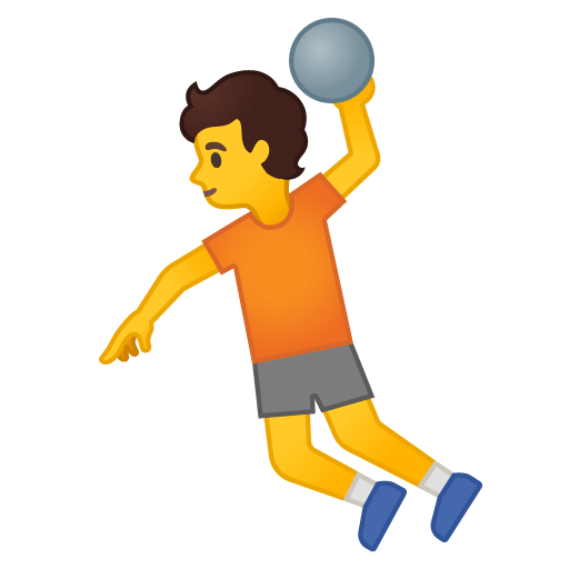 Person Playing Handball, the design in this release