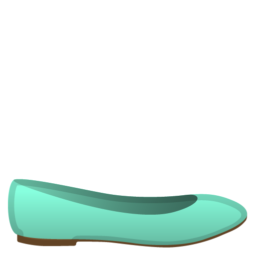Flat Shoe as drawn by Google in Android 10.0