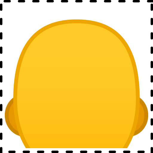 Bald as drawn by Google in Android 10.0