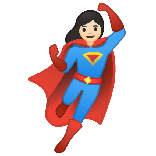 Woman Superhero: Light Skin Tone, the design in this release