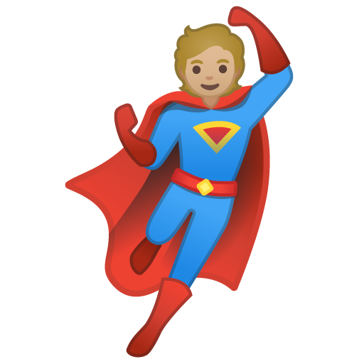 Superhero: Medium-Light Skin Tone, the design in this release