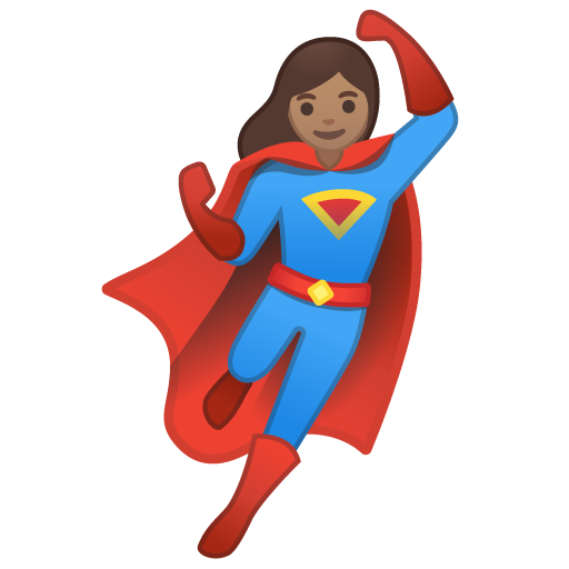 Woman Superhero: Medium Skin Tone, the design in this release
