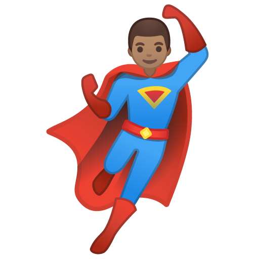 Man Superhero: Medium Skin Tone, the design in this release