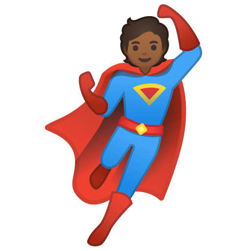 Superhero: Medium-Dark Skin Tone, the design in this release