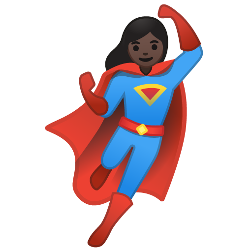 Woman Superhero: Dark Skin Tone, the design in this release