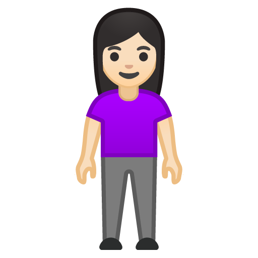 Woman Standing: Light Skin Tone, the design in this release