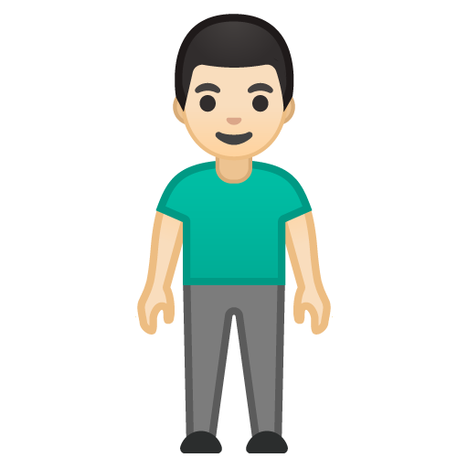 Man Standing: Light Skin Tone, the design in this release