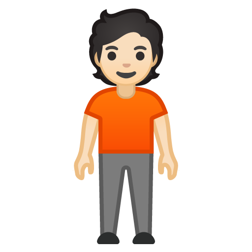 Person Standing: Light Skin Tone, the design in this release