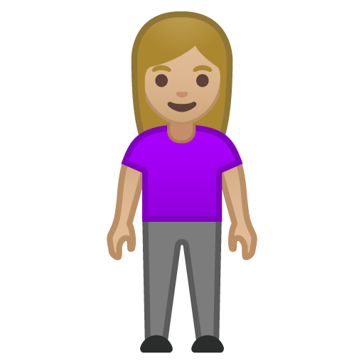 Woman Standing: Medium-Light Skin Tone, the design in this release